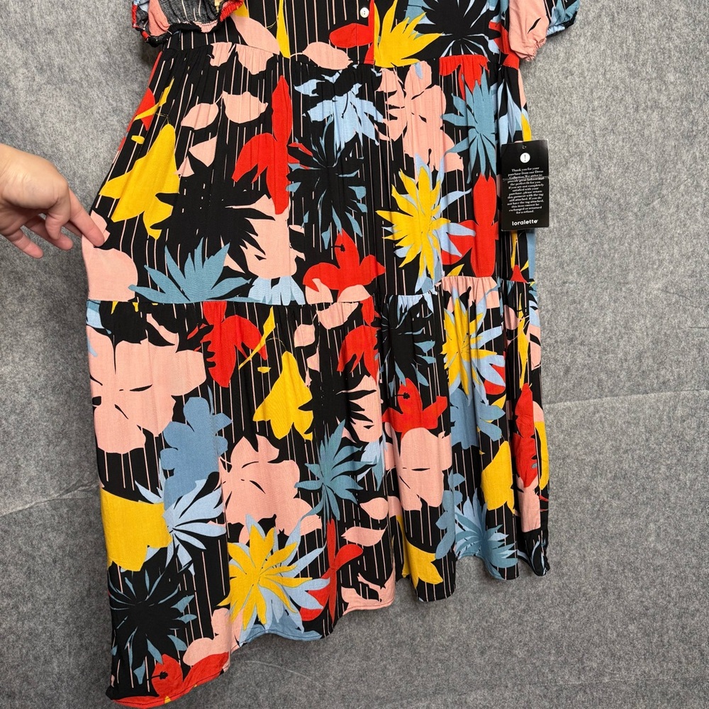 NWT Loralette Majesty Midi‎ Bloom Them Away Dress- Sz 14/16 - Picture 5 of 8
